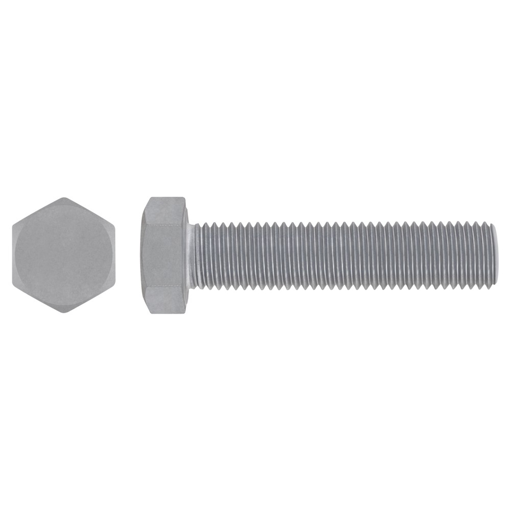 DIN 933 8.8 HDG [RED BOX] ~ ISO 4017, Tornillo hexagonal con rosca total ISO en acabado galvanizado en caliente y calidad 8.8